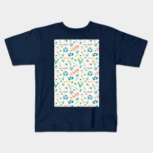 Pattern Vegan Theme Kids T-Shirt